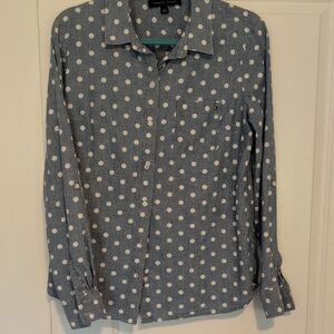 Chic Blue Polka Dot Tommy Hilfiger Shirt